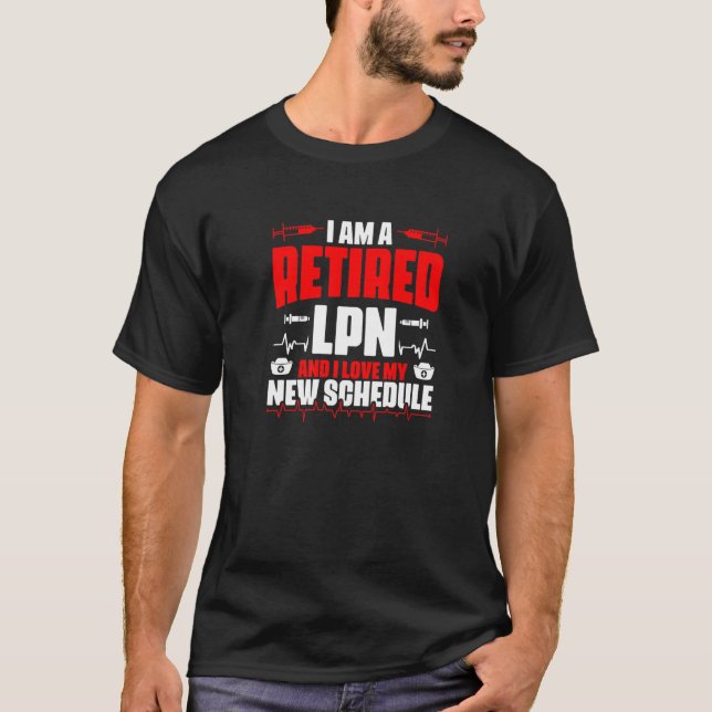 T-shirt Lpn Retraité Médicale Rn Infirmière Licence Pratiq (Devant)