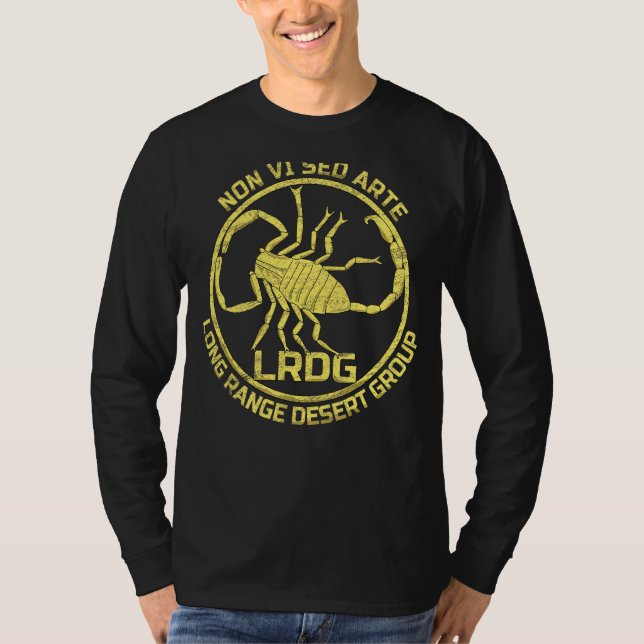T-shirt Lrdg British Special Force Range Desert Group Brit (Devant)