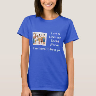 T-shirt LSW féminin bleu