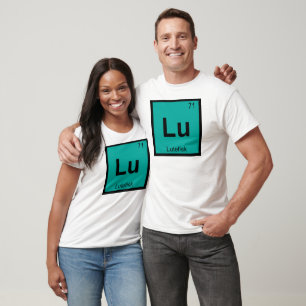 T-shirt Lu - Lutefisk Chimie Symbole de tableau périodique