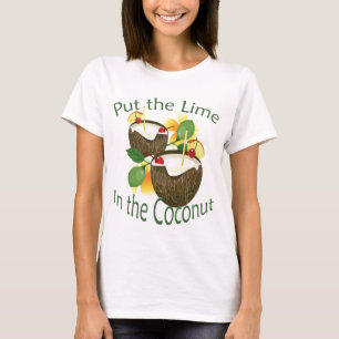 T-shirt Luau Cocut Boire de la Lime Party Drôle Drôle Drôl