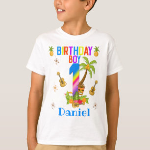 T-shirt Luau Hawaii Hawaii Pool Boy Birthday Party 