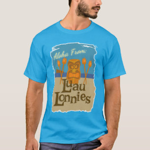 T-shirt Luau Lonnies Fun Fiction Tiki Bar Cartoon