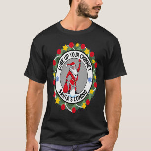 T-shirt Lube up Your Chimney Père Noël Venant Rude Christm