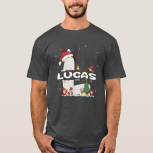 T-shirt Lucas Christmas w Lucas Nom pour les Noël drôles