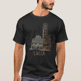 T-shirt Lucca City Italie souvenir pour les femmes