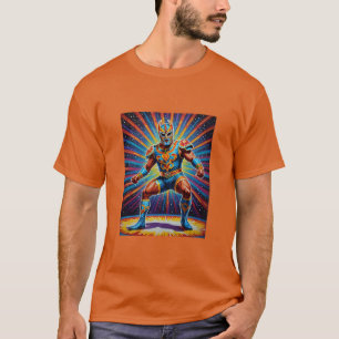 T-shirt Luchador Cosmic Hero Pop Art T Shirt