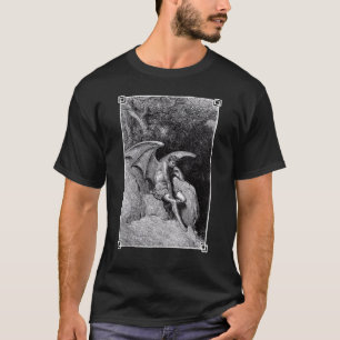 T-shirt Lucifer Porteur Léger Unholy Satanic Occult Gothiq