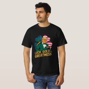 T-shirt Luck Gold Donald Trump