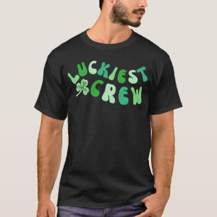 T-shirt Luckiest Crew Lets Get Lucked Up Bachelorette 60s