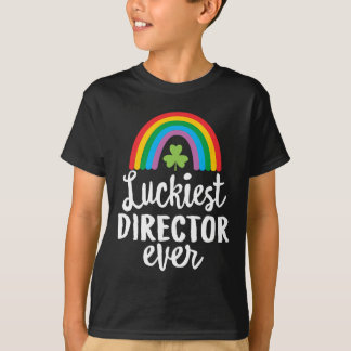 T-shirt Luckiest Director Ever St Patrick Day Shamrocks 