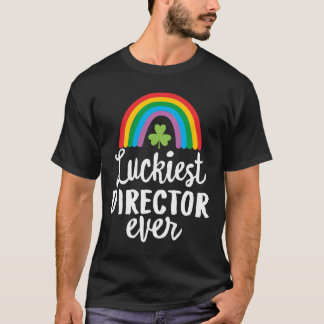 T-shirt Luckiest Director Ever St Patrick Day Shamrocks 