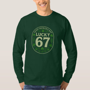T-shirt Lucky 67 – Saint-Patrick Clover Celtique Badge