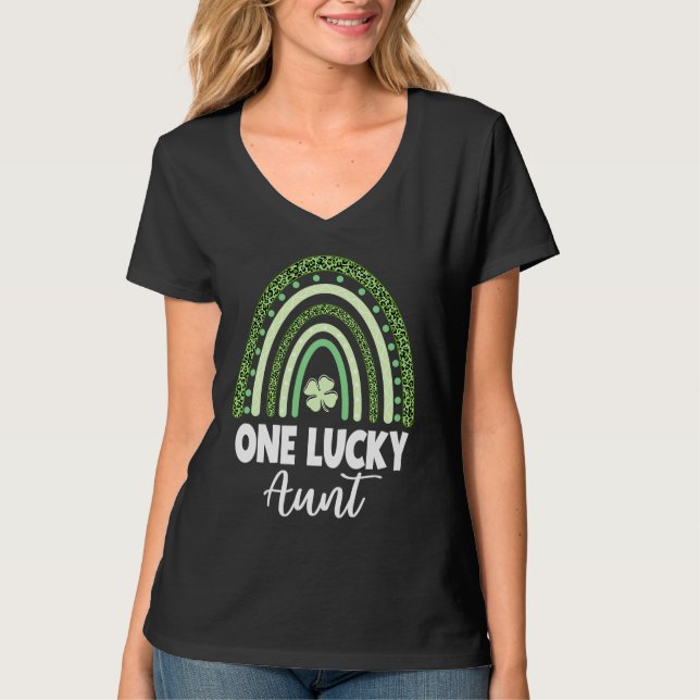 T-shirt Lucky Aunt St Patrick's Day (Devant)