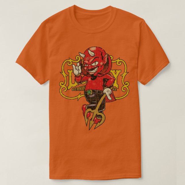T-shirt Lucky Bearings Devil 1995 (Design devant)