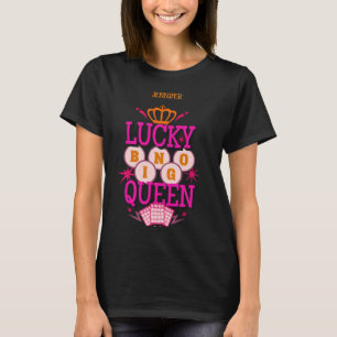 T-shirt Lucky Bingo Queen /nom modifiable