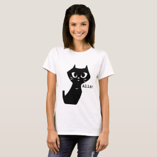 T-shirt Lucky Black Cats Bonjour