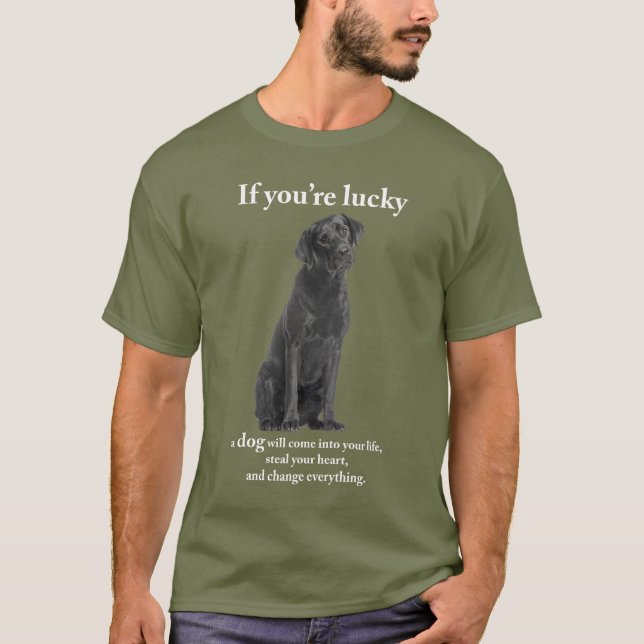 T-shirt Lucky Black Lab (Devant)