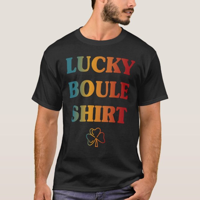 T-shirt Lucky Boule Player Pétanque Bocce Ball (Devant)