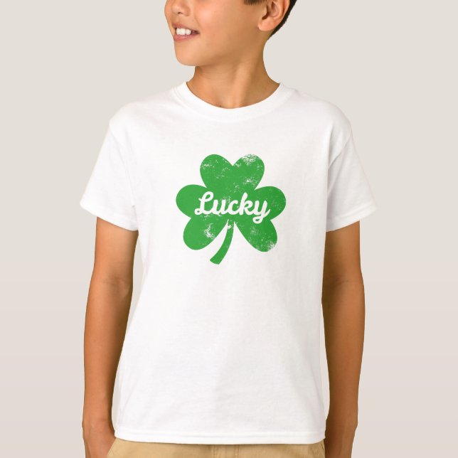 T-shirt Lucky Clover St Patrick's Day (Devant)