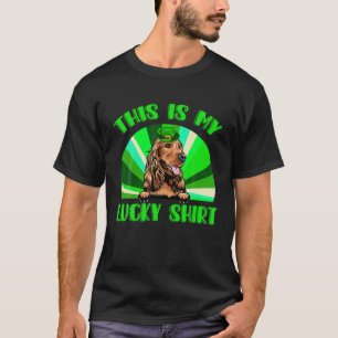 T-shirt Lucky Cocker Spaniel Happy St Patricks Day Family