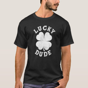 T-shirt Lucky Dude Trèfle Chanceux Saint-Patrick Hommes Fe