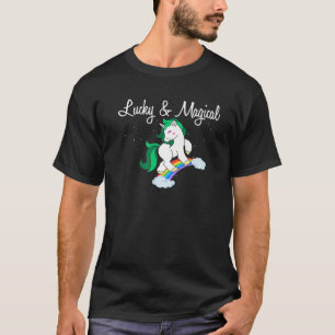 T-shirt Lucky Et Magique Cool Unicorn Rainbow St. Patrick