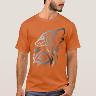 T-shirt Lucky Fenrir Wolf Howl Odin Nordic God Valhalla Mj