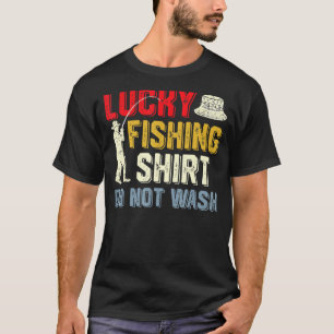 T-shirt Lucky Fishing Tee Funny Fishing Dit Hommes Femmes