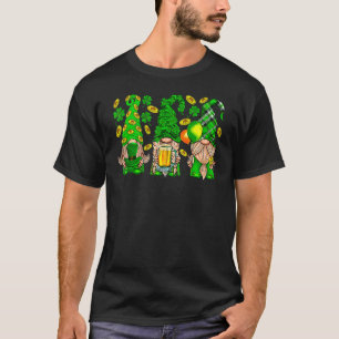T-shirt Lucky Gnomes Amateurs Shamrock Clover Irish St Pat