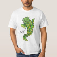 Lucky Green Koi Poisson Carpe