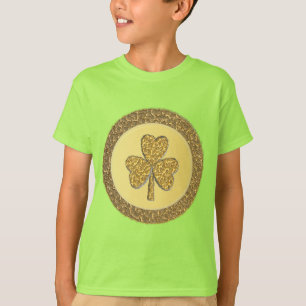 T-shirt Lucky Irish Shamrock Gold Coin