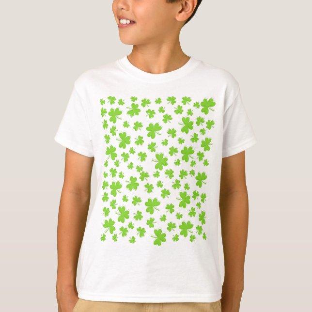 T-shirt Lucky Little One shamrock de trèfle (Devant)