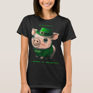 T-shirt Lucky Little Picky Pig Jour de la Saint Patrick ir