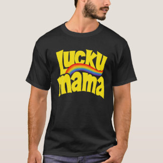 T-shirt Lucky Mama Rainbow St Patrick's Day Matching Outfi