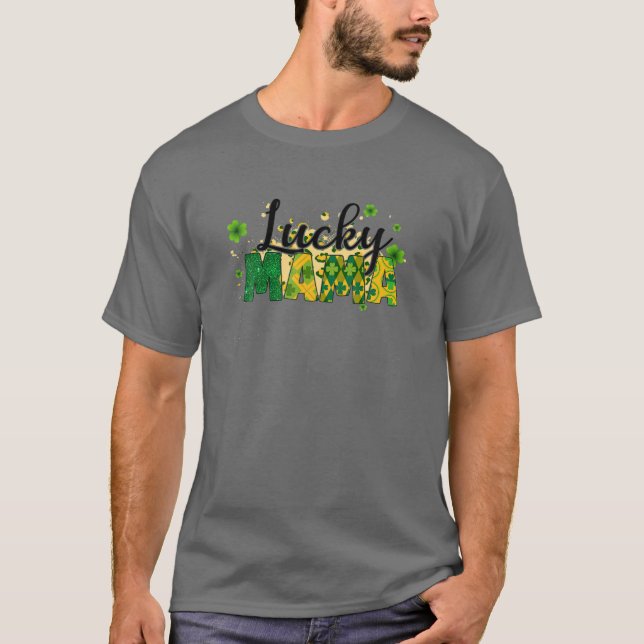 T-shirt LUCKY MAMA ST. PATRICK's DAY MOM (Devant)