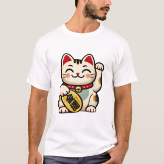 T-shirt Lucky Maneki-neko: A Charm for Wealth and Fortune