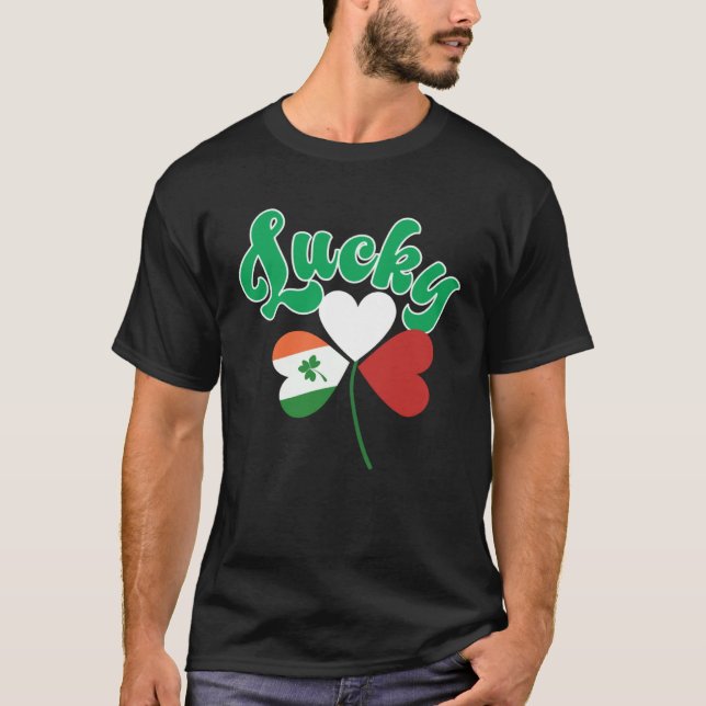 T-shirt Lucky Polish Irish shamrock Saint Patricks Day  1 (Devant)