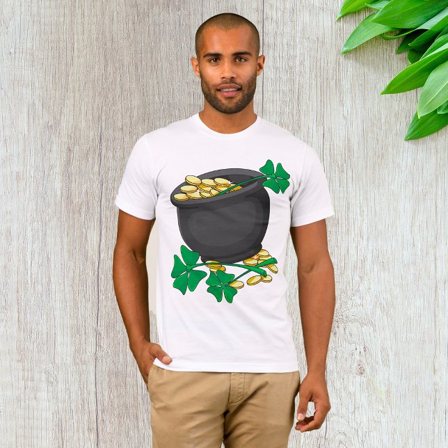 T-shirt Lucky Pot of Gold Mens (Créateur téléchargé)