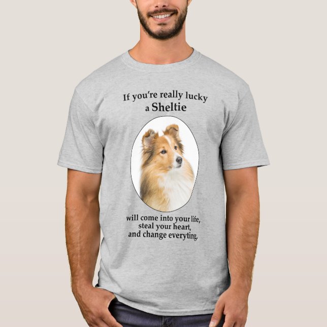 T-shirt Lucky Sheltie (Devant)
