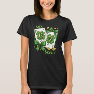 T-shirt Lucky Six Seven Playing Cards, St Patricks Day