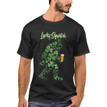 Lucky Squatch Saint-Patrick Bigfoot Trèfle