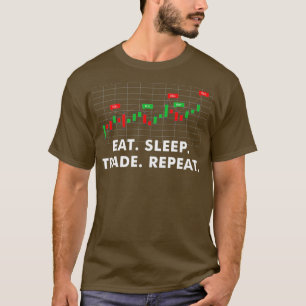 T-shirt Lucky Stock Trading manger le sommeil commerce rép
