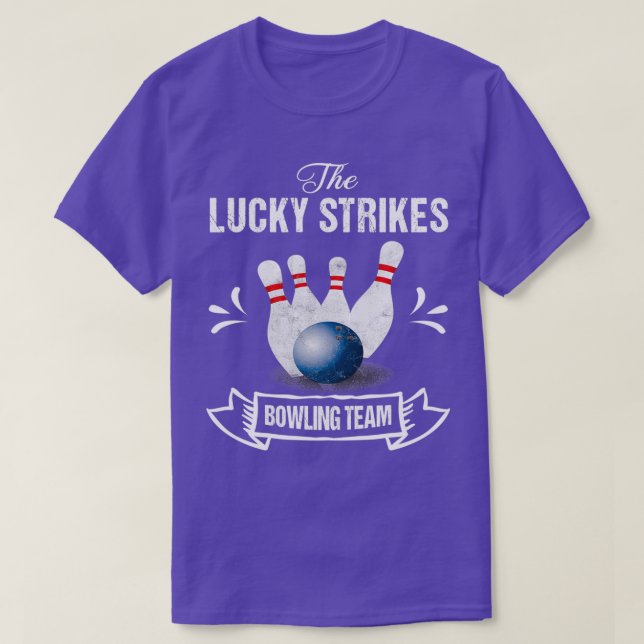T-shirt Lucky Strikes Bowling Team T (Design devant)