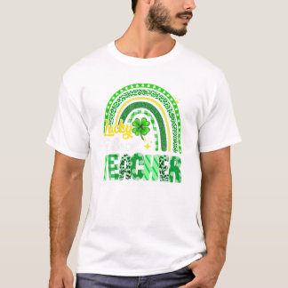 T-shirt Lucky To Be A Teacher Rainbow Teacher St Patrick's