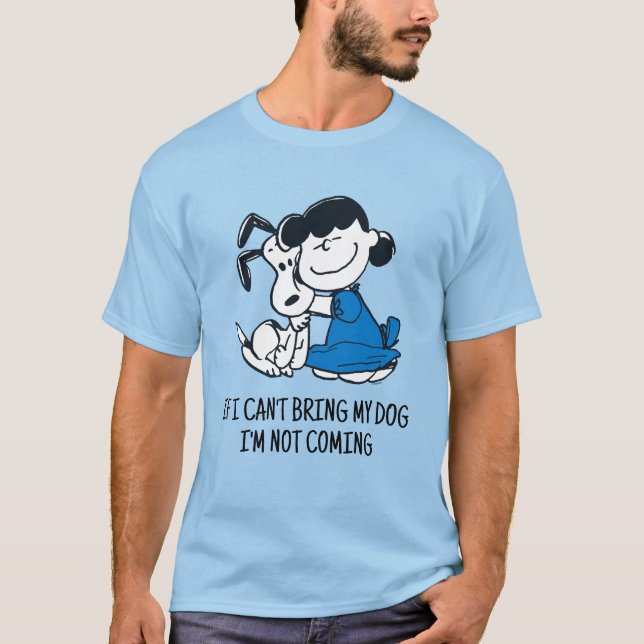 T-shirt Lucy Hugging Snoopy (Devant)