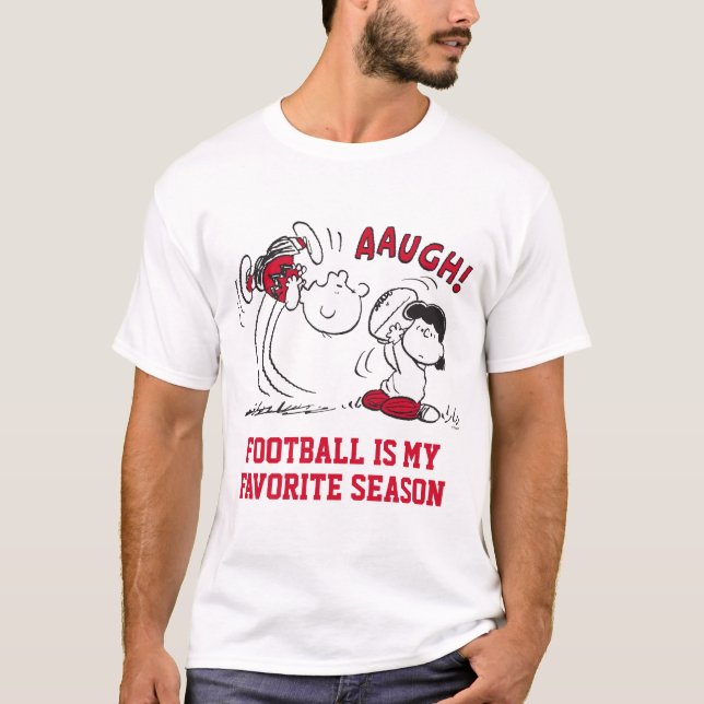 T-shirt Lucy Tue Way Football De Charlie Brown (Devant)