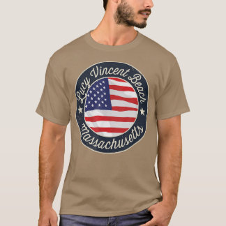 T-shirt Lucy Vincent Beach - Patriotic Massachusetts Souve
