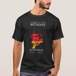 T-shirt Ludwig Van Beethoven 250 1770-2020 Music Lover Gif