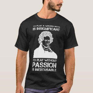 T-shirt Ludwig van Beethoven Portrait Pianistes Piano Play